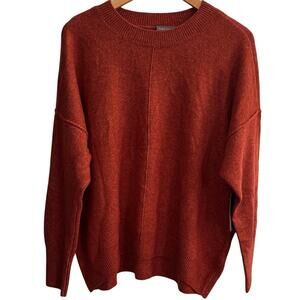 Vince Camuto Soft Women’s L Rust Blend Crew Neck Sweater